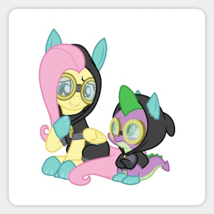 Fluttershy and Spike Magnet